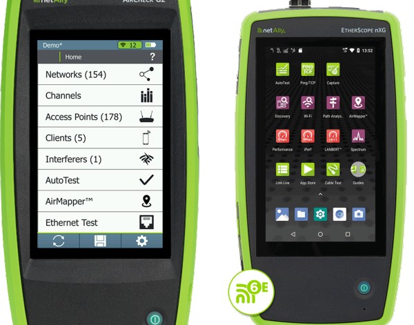 Figure 6 - NetAlly AirCheck G2 and EtherScope nXG