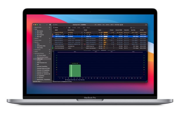 Figure 1 - Wi-Fi Explorer Pro 3