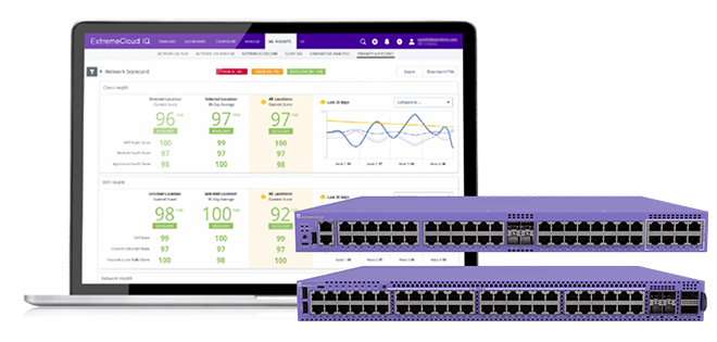 Extreme Networks ExtremeSwitching 5520 series 5520-24X - switch - 24 ports  - managed - rack-mountable - 5520-24X - Modular Switches 