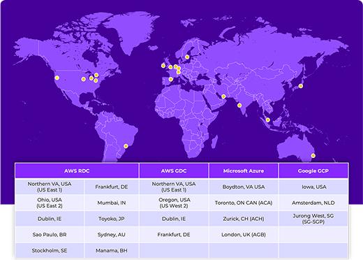 Worldwide Cloud PoPs for Regional Availability