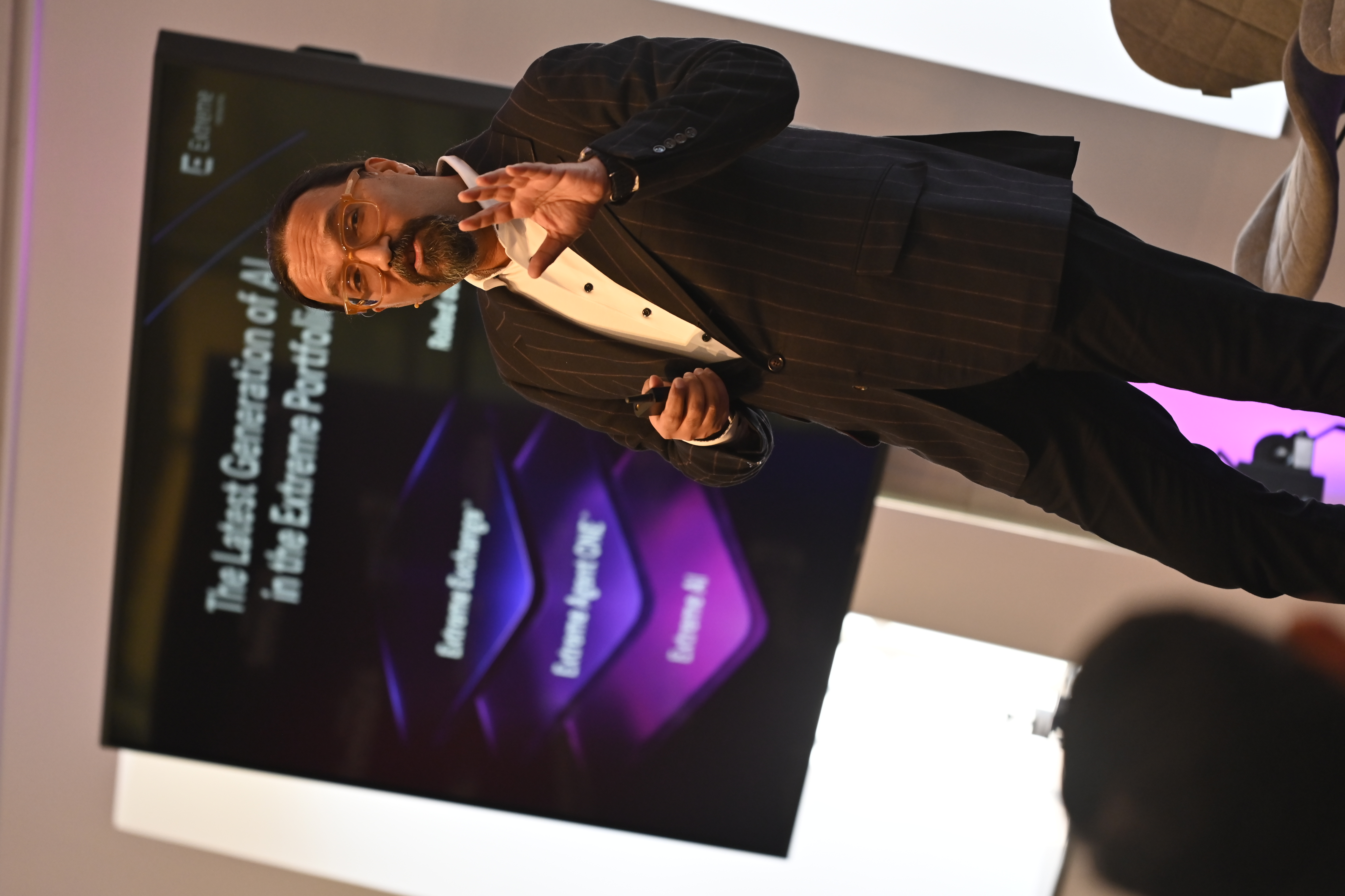 Nabil Bukhari presenting at Extreme AI Summit 2026 in Amsterdam