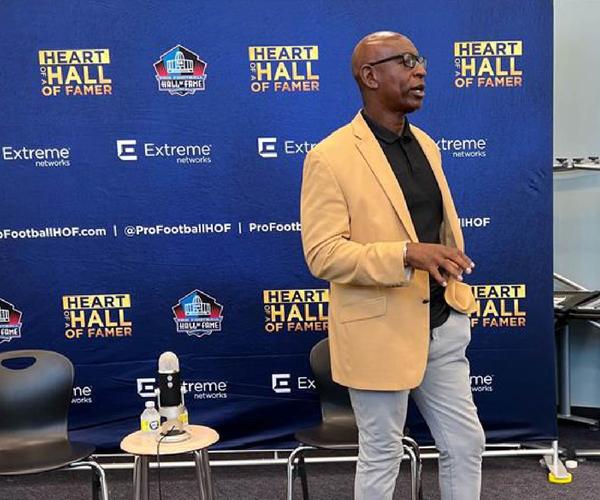 Eric Dickerson at Pro Football Hall of Fame Heart of a Hall of Famer Event Powered by Extreme Networks
