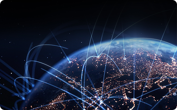 Global network map