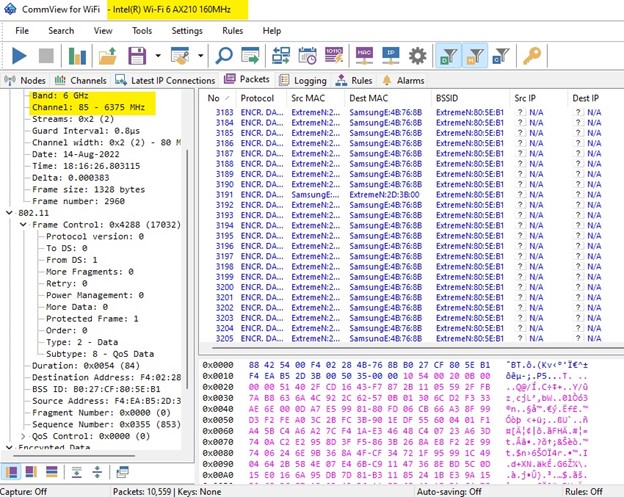 Figure 9 - Commview for Wi-Fi from TamoSoft